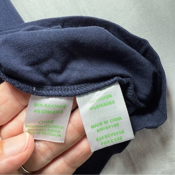 Lilly Pulitzer Ophelia Swing Dress Long Sleeve Navy Size XSmall Preppy Classic - Picture 5 of 7